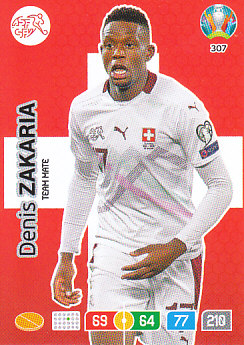 Denis Zakaria Switzerland Panini UEFA EURO 2020#307